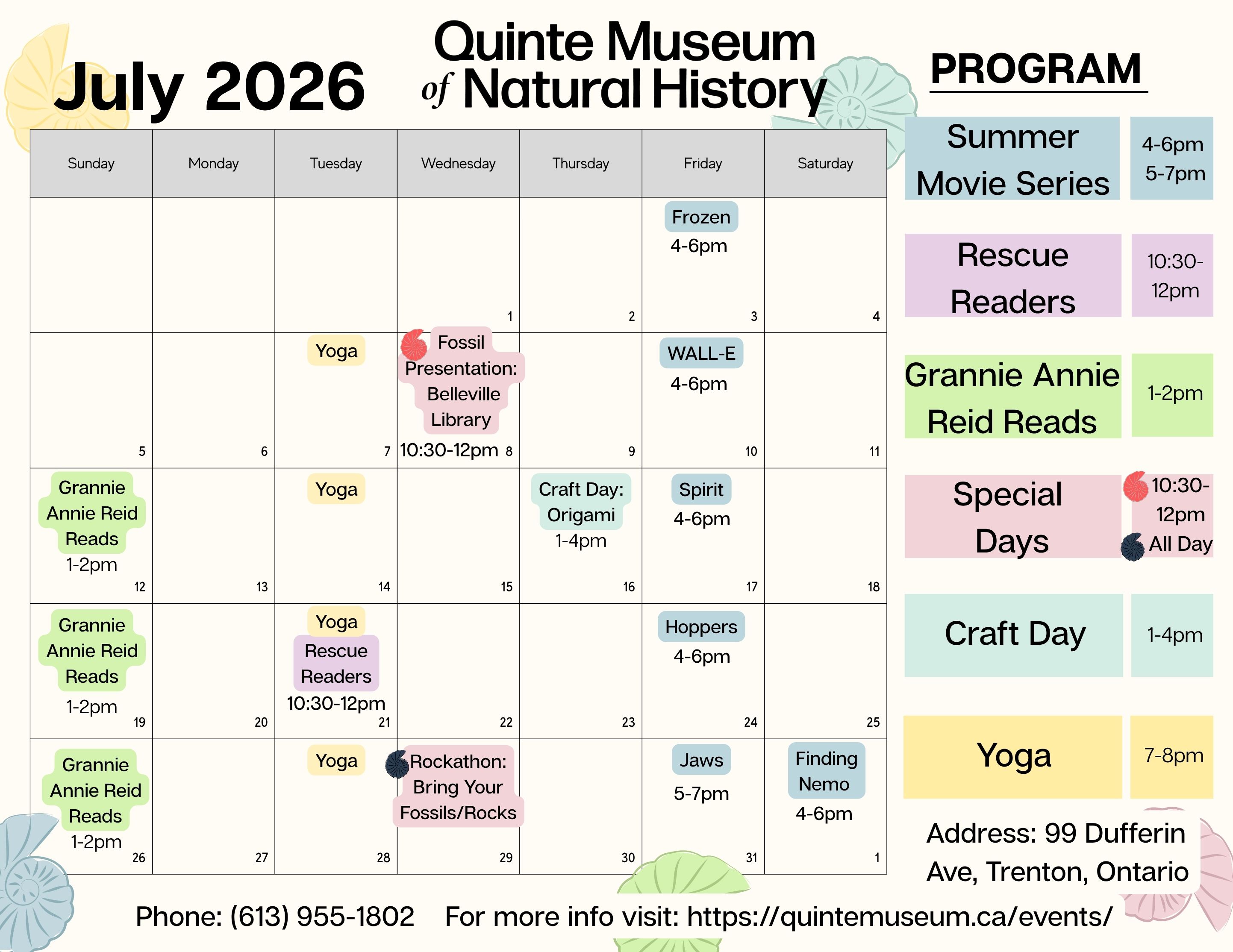 July Calendar